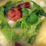 Cabbage chorizo soup