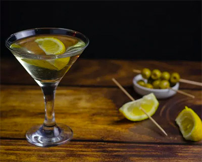 Dry Martini cocktail