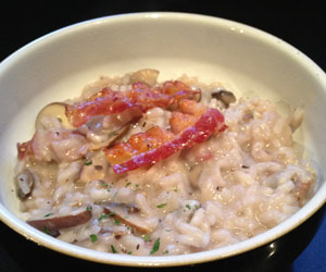 Pancetta risotto