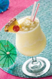 Pina colada cocktail