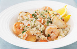 Seafood risotto