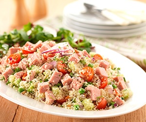 Spam salad with pine nuts