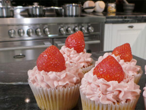 Strawberry cupcakes