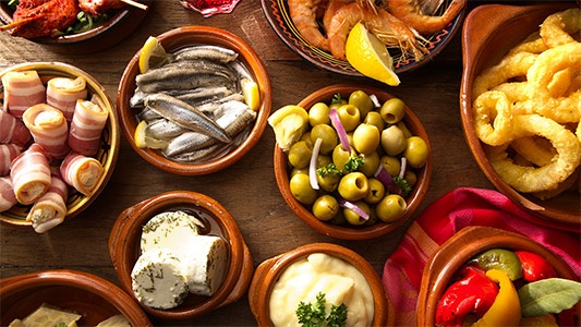 A selection of Tapas in Spain