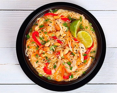 Thai chicken noodle soup