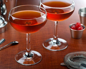 Brandy Manhattan cocktail