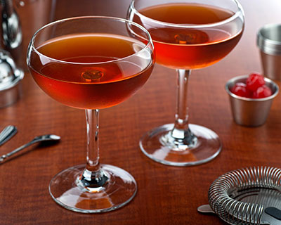 Brandy Manhattan cocktail