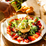 Caprese salad with burrata