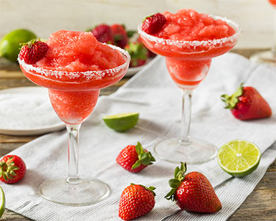 Frozen strawberry margarita