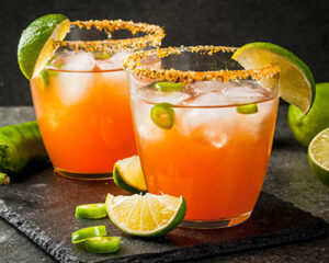 Spicy Michelada cocktail