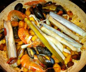 Roasted seafood gnocchi