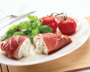Stuffed chicken breast with parma ham